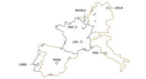 map of france and spain