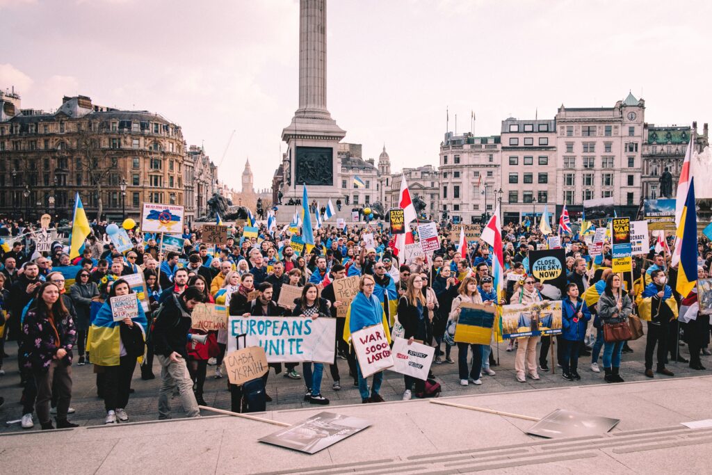 Ukraine protest Trafalgar Square